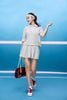 BAT53589 - Áo thun thể thao cao cấp vải cotton dáng ngắn cổ bẻ tay bồng nhẹ thời trang - PANTIO