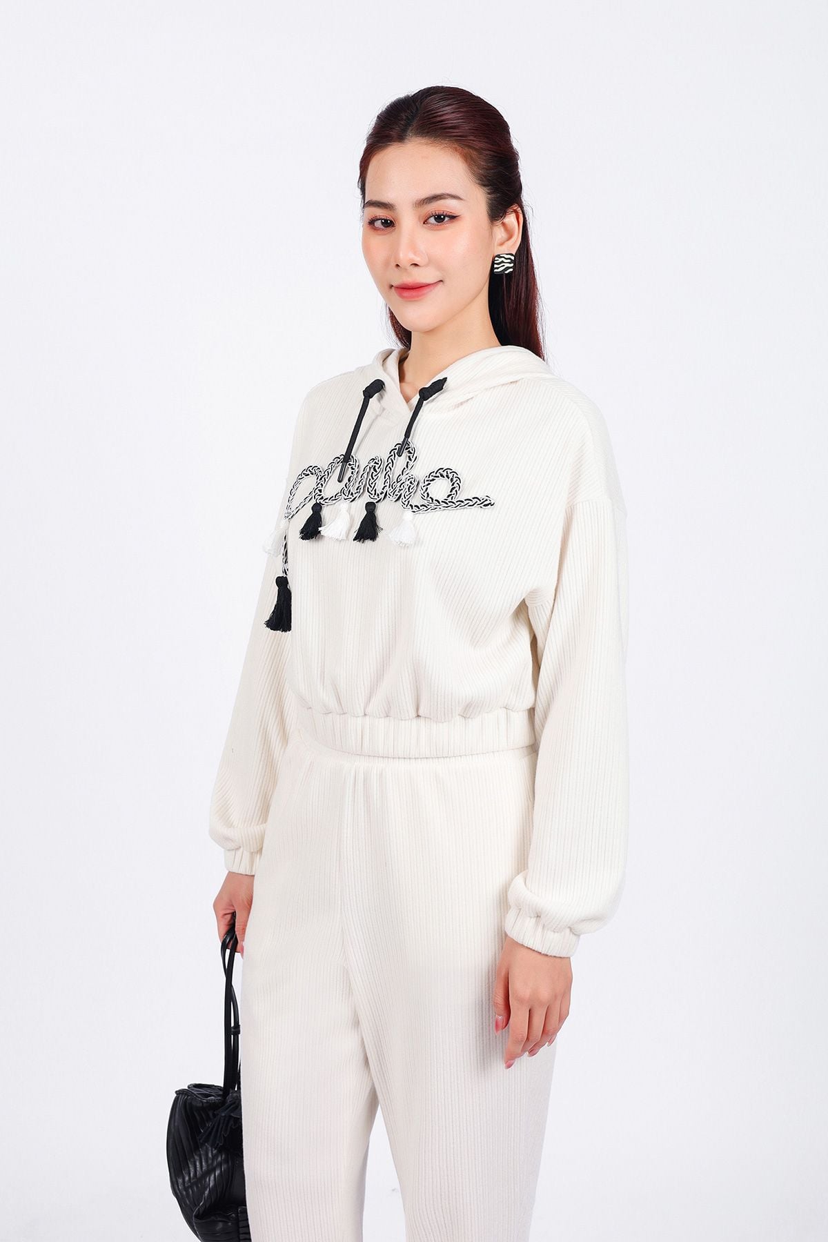 BQD93240 - Quần bộ thể thao vải len dáng suông dài cạp chun bo gấu thời trang - PANTIO