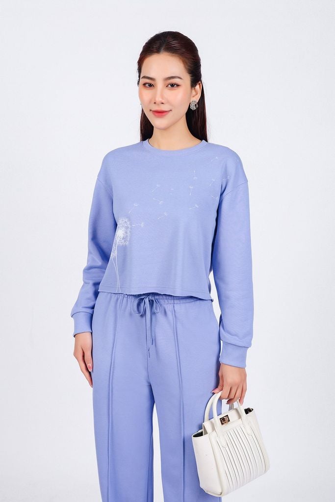 BQT93250 - Quần bộ thể thao vải cotton dáng suông cạp chun co giãn thân quần phối đường gân trang trí - PANTIO
