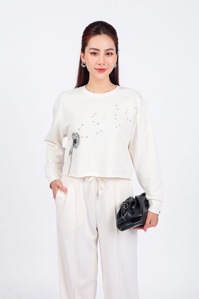 BQT93250 - Quần bộ thể thao vải cotton dáng suông cạp chun co giãn thân quần phối đường gân trang trí - PANTIO