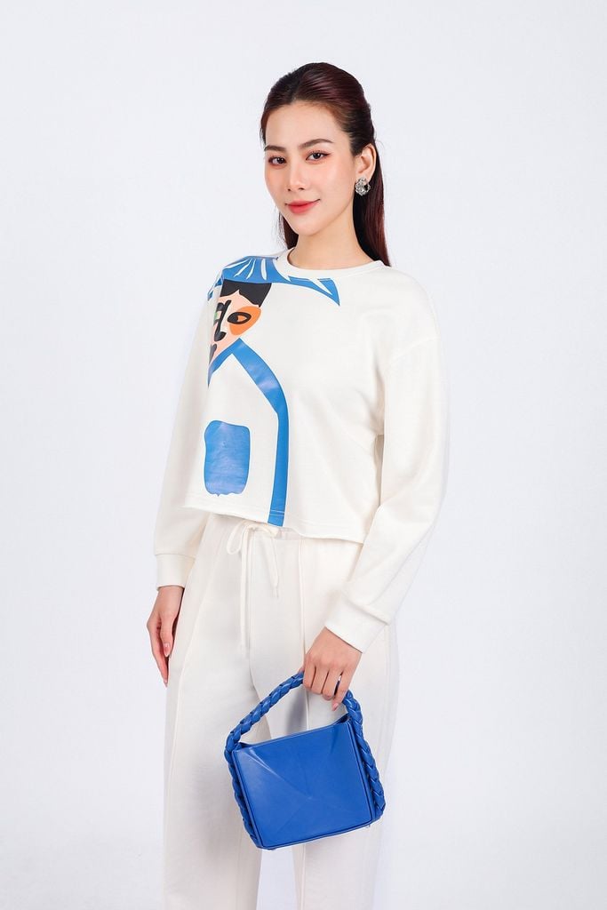 BQT93250 - Quần bộ thể thao vải cotton dáng suông cạp chun co giãn thân quần phối đường gân trang trí - PANTIO