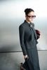 BAV93857 - Áo vest công sở vải thô đũi dáng peplum cổ kiểu phối phụ kiện kim loại thời trang - PANTIO