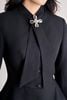 BAV93857 - Áo vest công sở vải thô đũi dáng peplum cổ kiểu phối phụ kiện kim loại thời trang - PANTIO