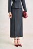 BAV93857 - Áo vest công sở vải thô đũi dáng peplum cổ kiểu phối phụ kiện kim loại thời trang - PANTIO