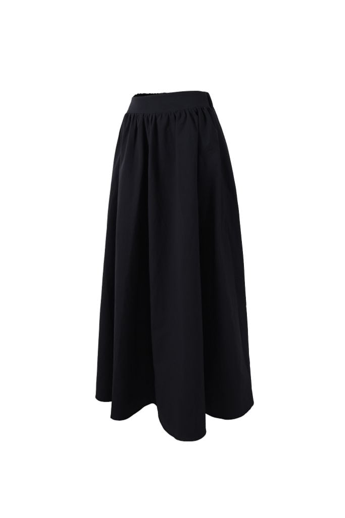 BJD33545 - Chân váy dài vải thô mỏng dáng suông cạp chun co giãn - JAN.