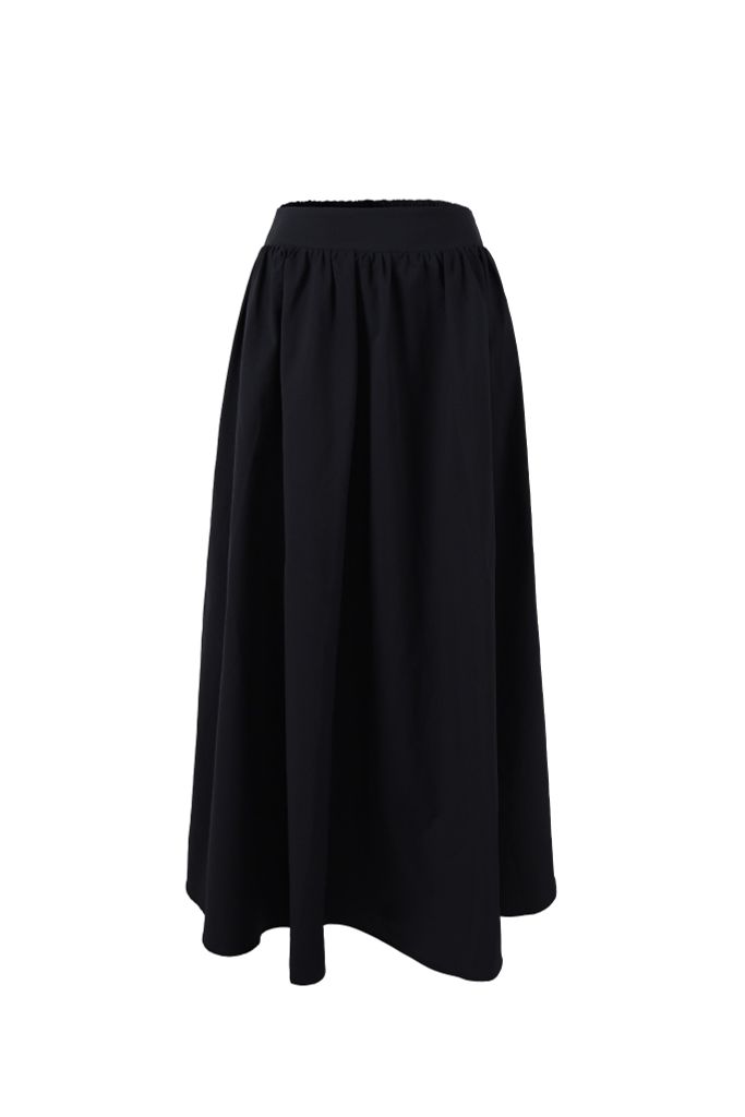 BJD33545 - Chân váy dài vải thô mỏng dáng suông cạp chun co giãn - JAN.