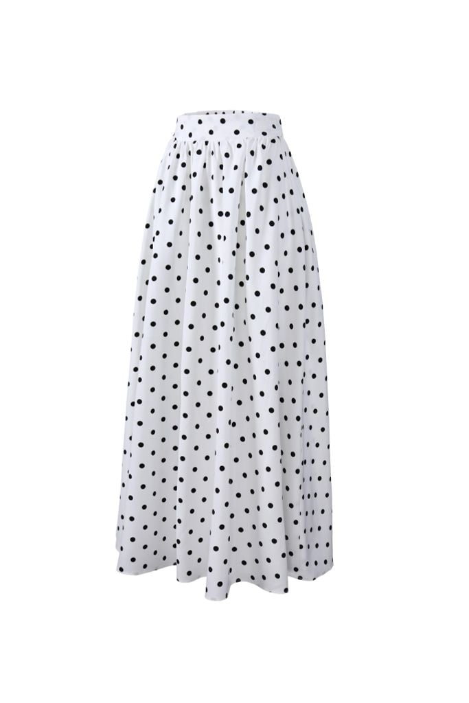 BJD33545 - Chân váy dài vải thô mỏng dáng suông cạp chun co giãn - JAN.