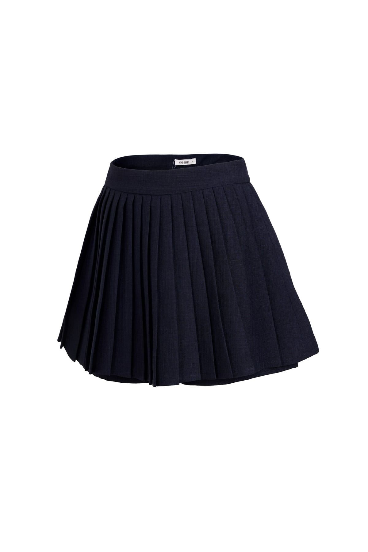 BJN93739 - Chân váy ngắn vải thô dáng chữ A thân váy xếp ly tạo kiểu - JAN.