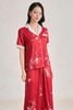 BMN5130 - Bộ mặc nhà vải lụa dáng suông áo tay ngắn kèm quần suông dài cạp chun thời trang- PANTIO