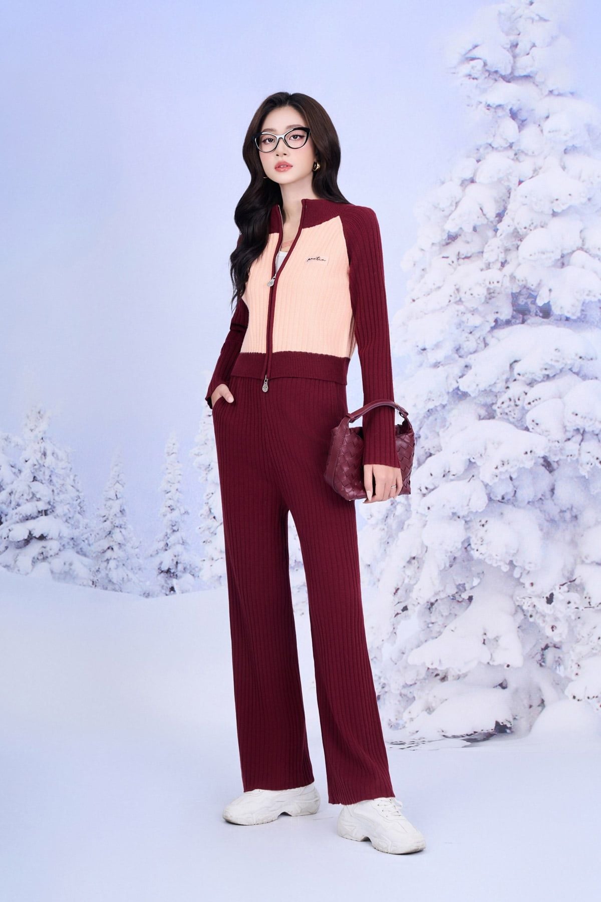 BQO622 - Quần len cao cấp dáng suông dài ống đứng tạo kiểu cạp chun co giãn - PANTIO