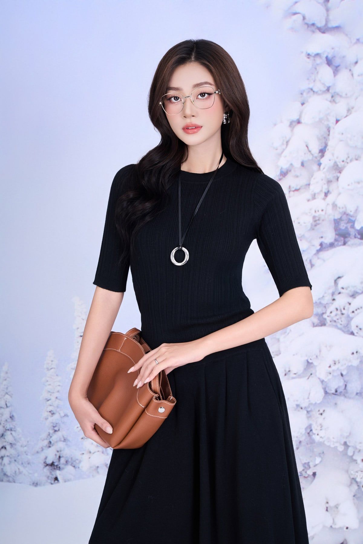 BQO650 - Quần dài vải len cao cấp dáng suông ống rộng cạp chun co giãn thân quần xếp nhún tạo xoè - PANTIO