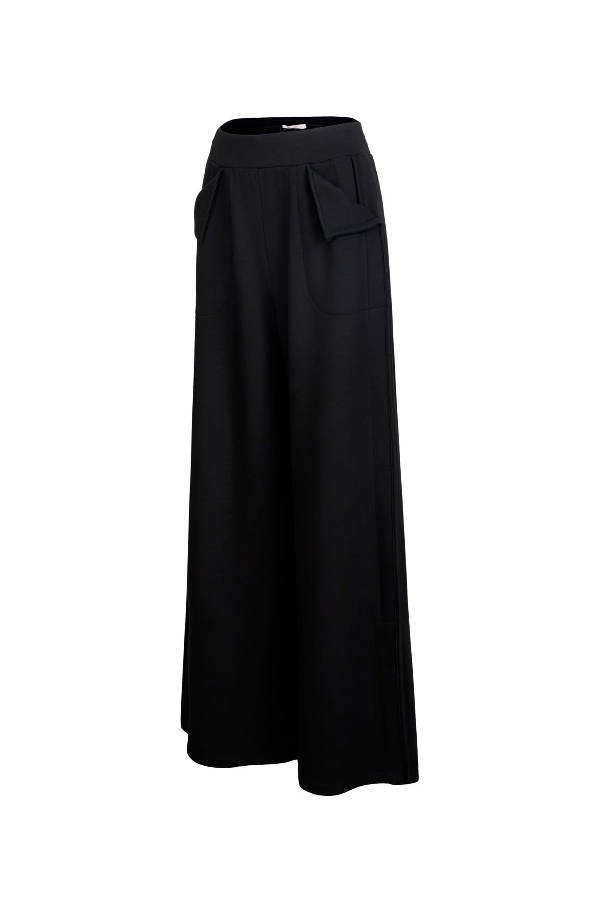 BQD93718 - Quần dài dạo phố vải thun cotton dáng suông ống rộng cạp chun thân quần có túi tạo kiểu - JAN.