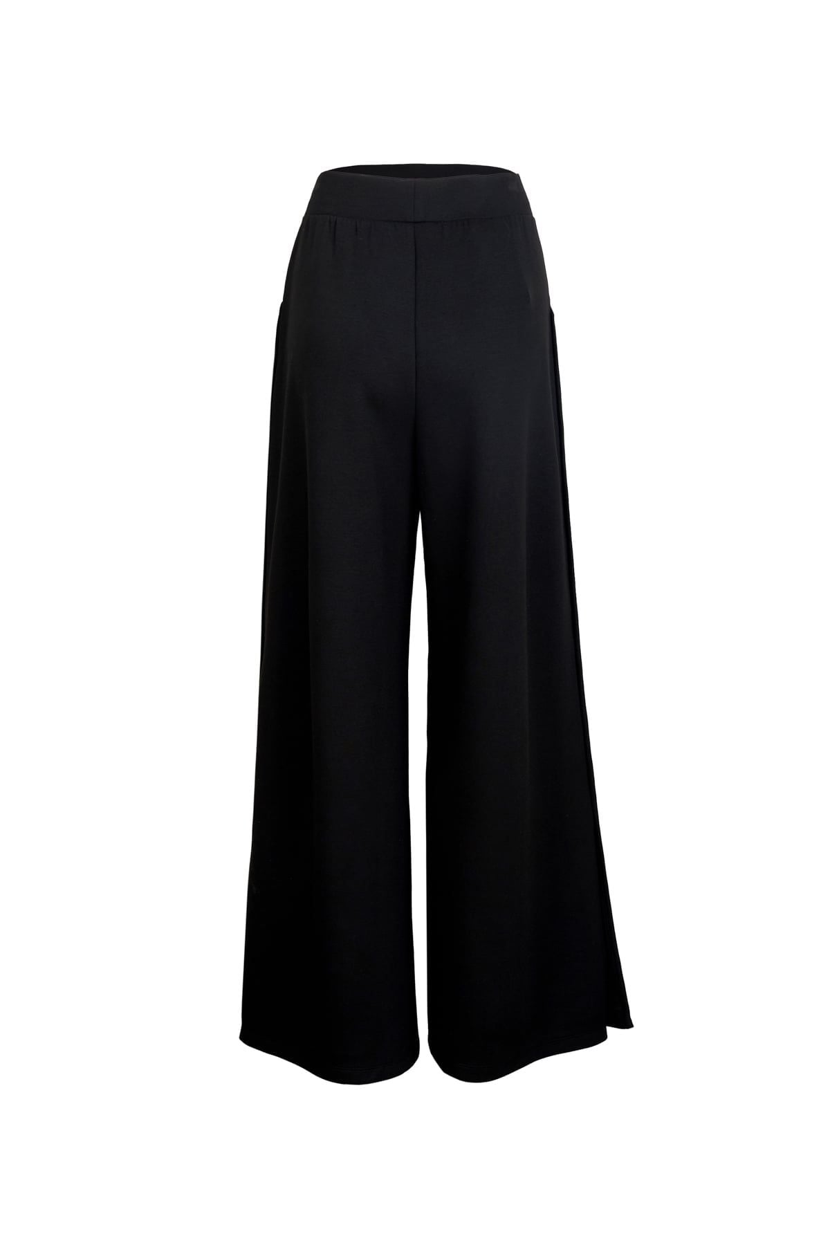 BQD93718 - Quần dài dạo phố vải thun cotton dáng suông ống rộng cạp chun thân quần có túi tạo kiểu - JAN.