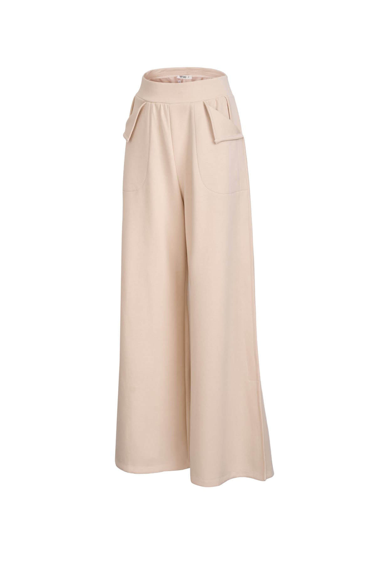 BQD93718 - Quần dài dạo phố vải thun cotton dáng suông ống rộng cạp chun thân quần có túi tạo kiểu - JAN.