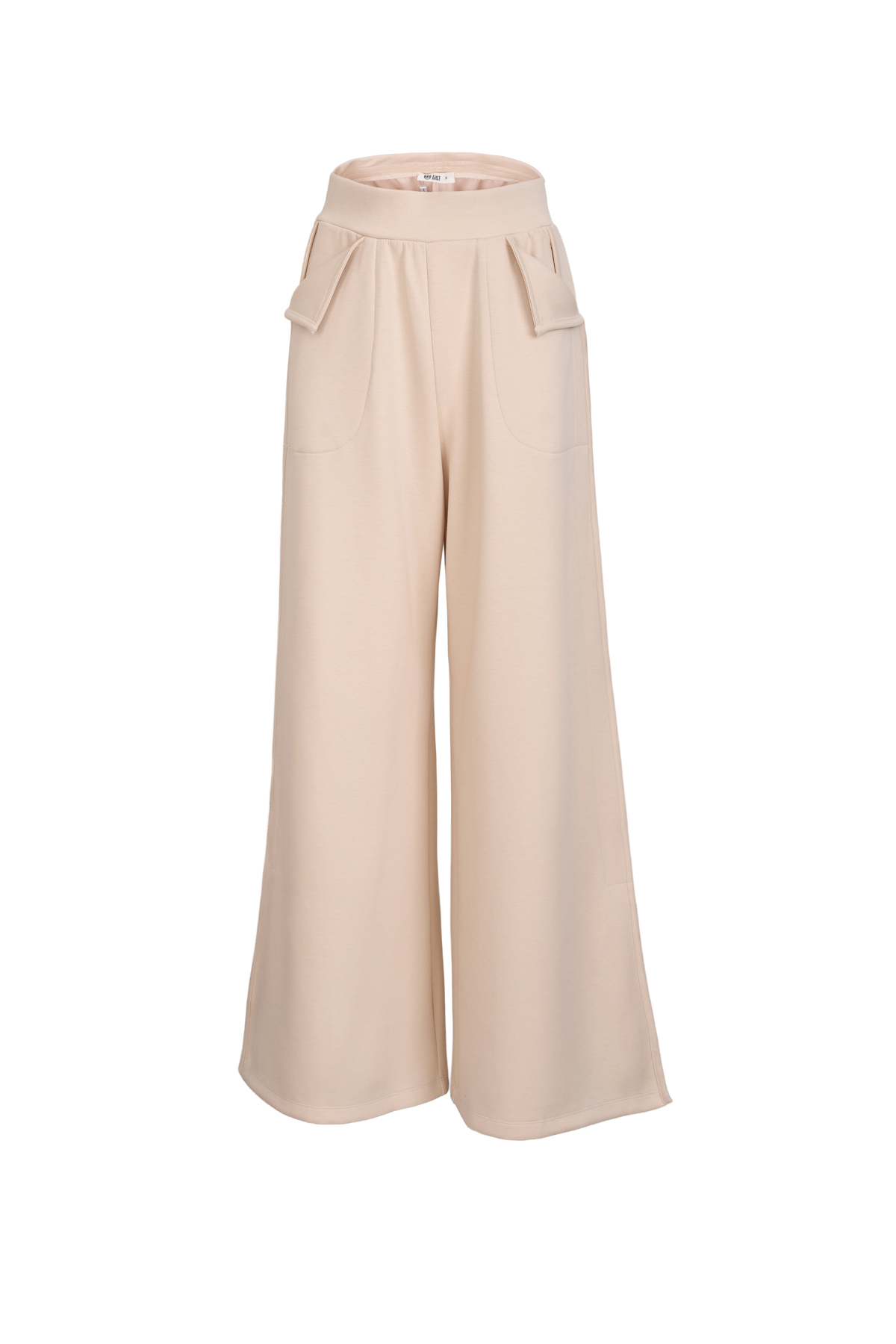 BQD93718 - Quần dài dạo phố vải thun cotton dáng suông ống rộng cạp chun thân quần có túi tạo kiểu - JAN.