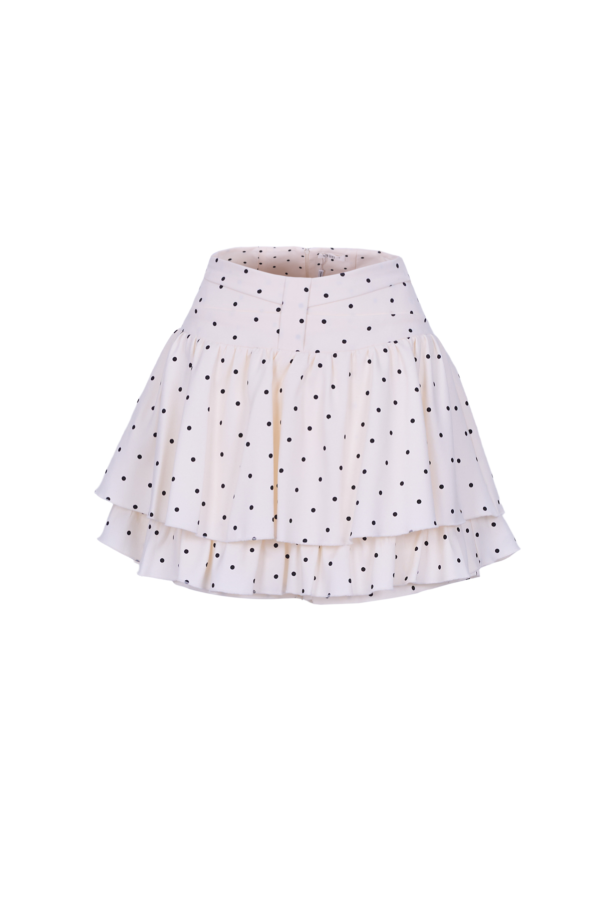 BQN73604 - Quần short vải thô dáng A cạp cao thân váy xếp ly bung hai tầng tạo xoè - JAN.