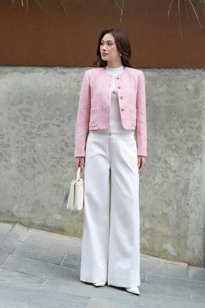 FQB203 - Quần jean dạo phố vải denim dáng suông ống rộng lên gấu tạo kiểu khóa thân trước - PANTIO