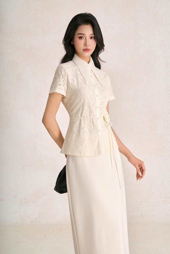FJD31527 - Chân váy dài vải thô dáng suông xẻ tà sau thời trang - PANTIO