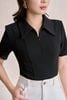 FJB038 - Chân váy jean cao cấp vải denim dáng A thân váy phối đường viền thời trang khoá thân trước - PANTIO