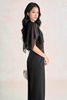 BQD93842 - Quần dài công sở vải thô đũi dáng suông ống rộng cạp liền thời trang khoá thân sau - PANTIO