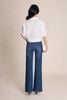 FAS14113 - Áo sơ mi dạo phố vải thô đũi dáng croptop cổ bẻ tay lửng gấu áo phối vạt thắt tạo kiểu - PANTIO