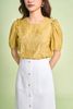 FJD31298 - Chân váy công sở vải linen dáng suông thân phối khuy tạo kiểu khoá thân sau - PANTIO