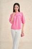 FAS33886 - Áo sơ mi kiểu dạo phố vải thô kate dáng suông cổ tròn tay phồng thời trang - PANTIO