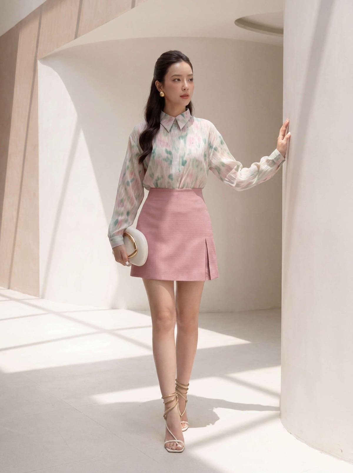 FJN3712 - tylekeo88ax ngắn vải thô dáng chữ A xẻ tà tạo kiểu khoá thân sau - tỷ lệ kèo 8899