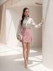 FAS33976 - tylekeo8888 công sở vải chiffon hoa dáng suông cổ đức tay dài cài khuy thân trước - tỷ lệ kèo 8899