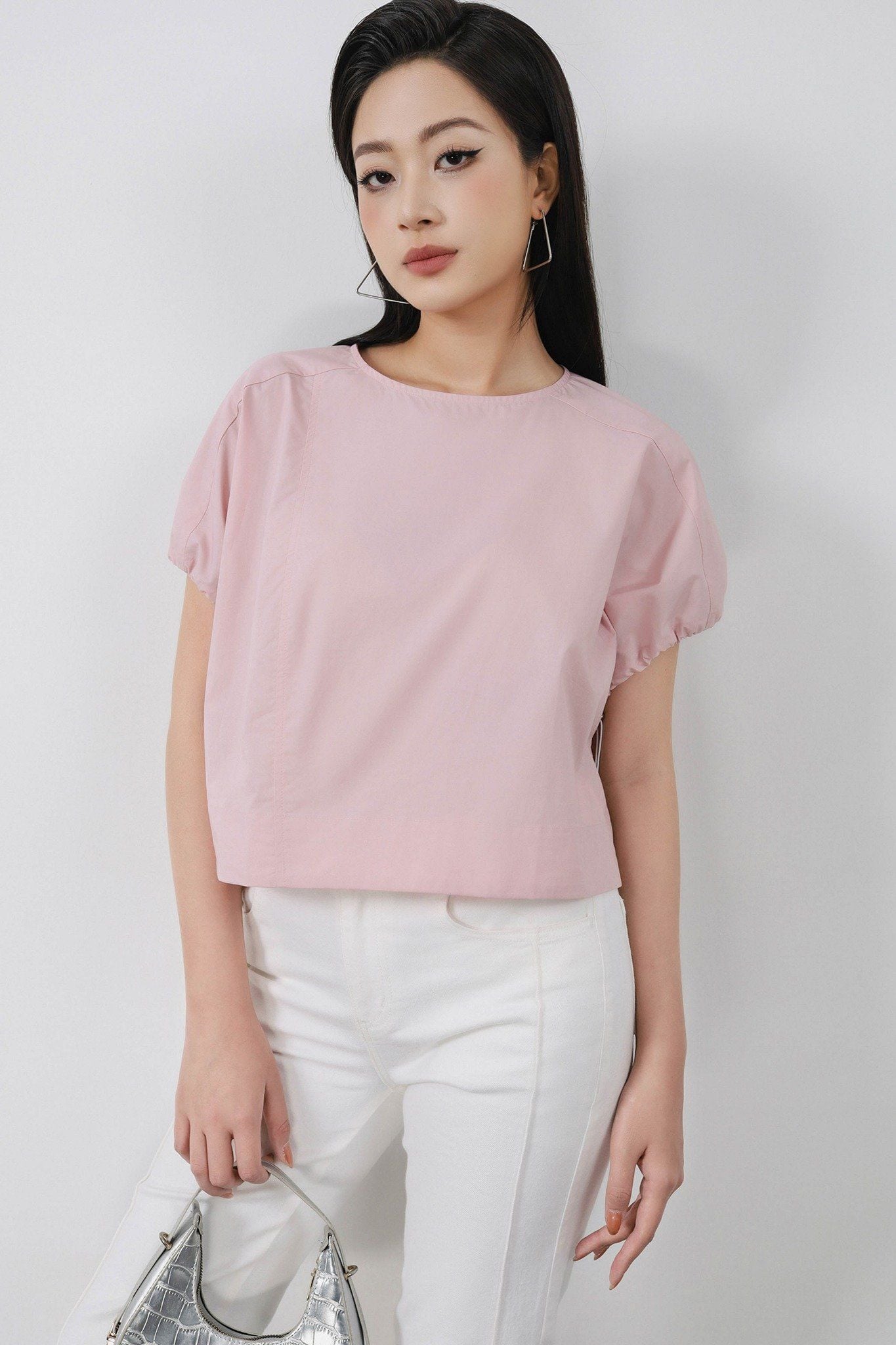 FQB205 - Quần jean cao cấp vải denim dáng ôm ống vẩy thời trang khoá thân trước - PANTIO