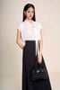 BJD33742 - Chân váy dài công sở vải thô đũi dáng chữ A cạp cao khoá thân sau - PANTIO