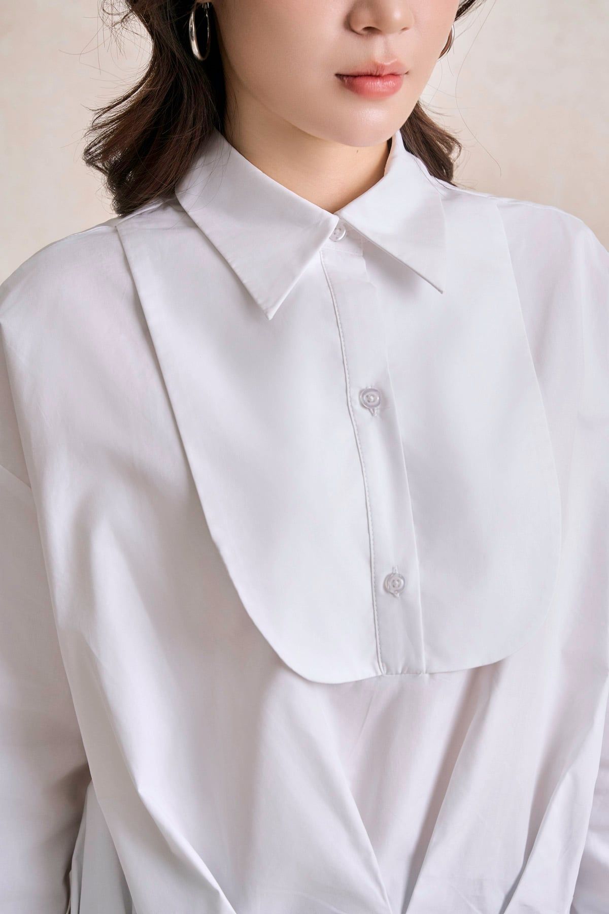 FAS34164 - tylekeo8888 công sở vải thô kate dáng đuôi tôm cổ đức đáp ngực tạo kiểu - tỷ lệ kèo 8899