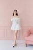 FJN3765 - tylekeo88ax ngắn vải thô dáng chữ A cạp phối khuy tạo kiểu thân váy xếp ly lệch hông tạo kiểu - JAN.