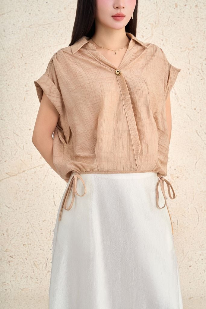 BJD13656 - Chân váy dài dạo phố vải tơ dáng chữ A thời trang khoá thân sau - PANTIO