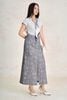 FJD51411 - Chân váy dài vải denim dáng chữ A cạp cao xẻ tà trước thời trang - PANTIO