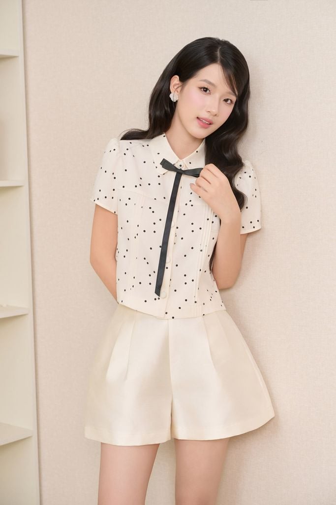 FQN3422 - Quần short vải tafta dáng chữ A cạp chun co giãn - JAN.