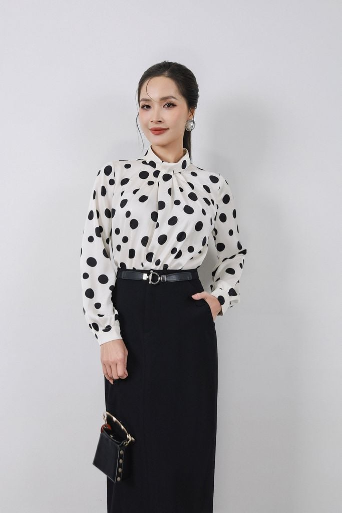 BJD13293 - Chân váy dài công sở vải thô nhung dáng suông hai lớp bên hông có túi khoá thân sau - PANTIO