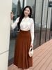 FAS53953 - tylekeo8888 công sở vải thô kate dáng suông cổ kiểu thời trang thân áo phối ren tạo kiểu cài khuy thân trước - tỷ lệ kèo 8899