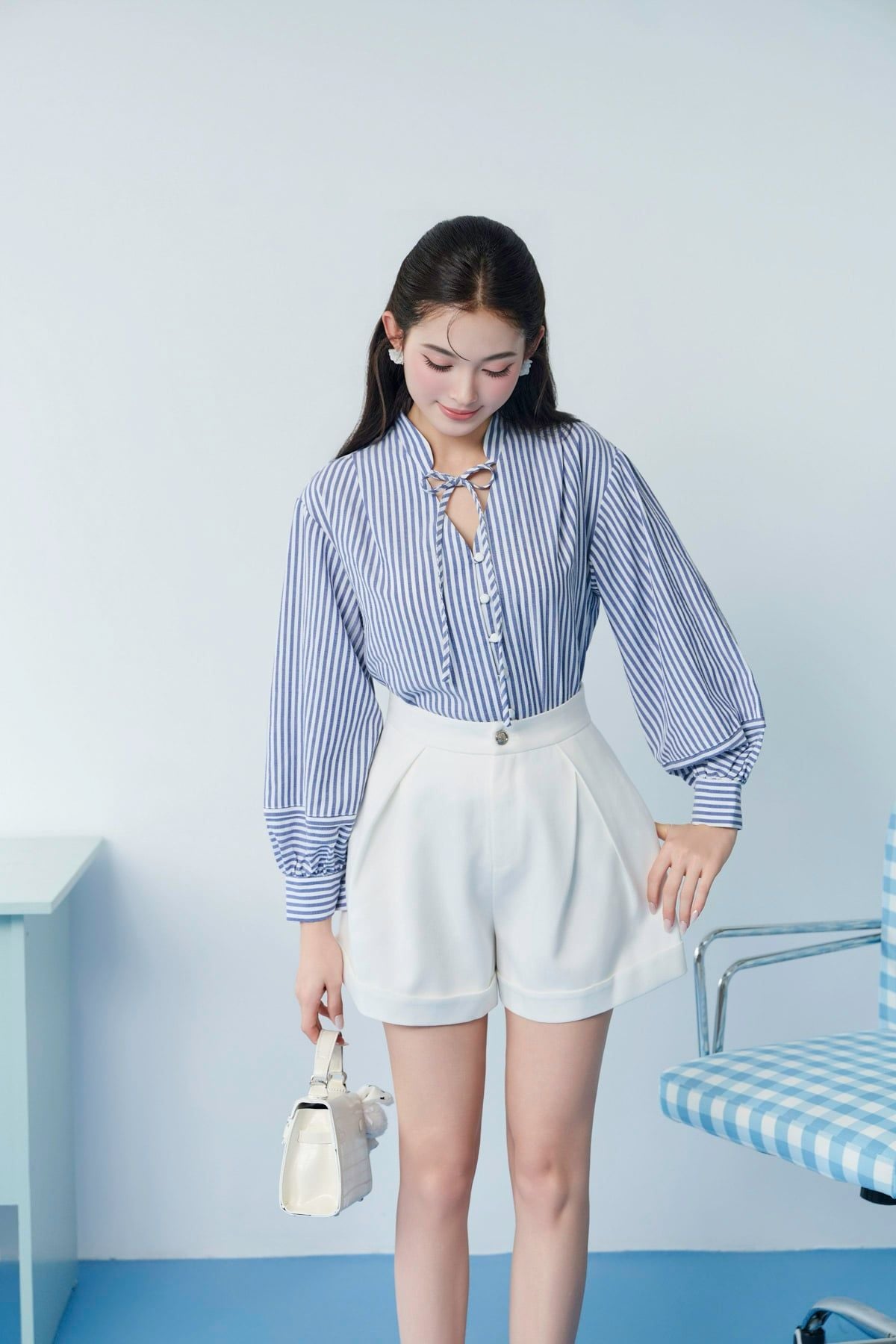 FQN3417 - tylekeo8888 vải thô dày dáng chữ A thời trang lên lấu tạo kiểu khoá thân trước - JAN.