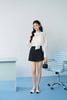 FAS54150 - tylekeo8888 công sở vải tơ dáng suông cổ kiểu thắt nơ tay dài phối măc sec thời trang - JAN.