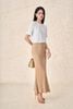 BJD13427 - Chân váy dài công sở vải tơ nhăn dáng suông cạp liền thời trang - PANTIO