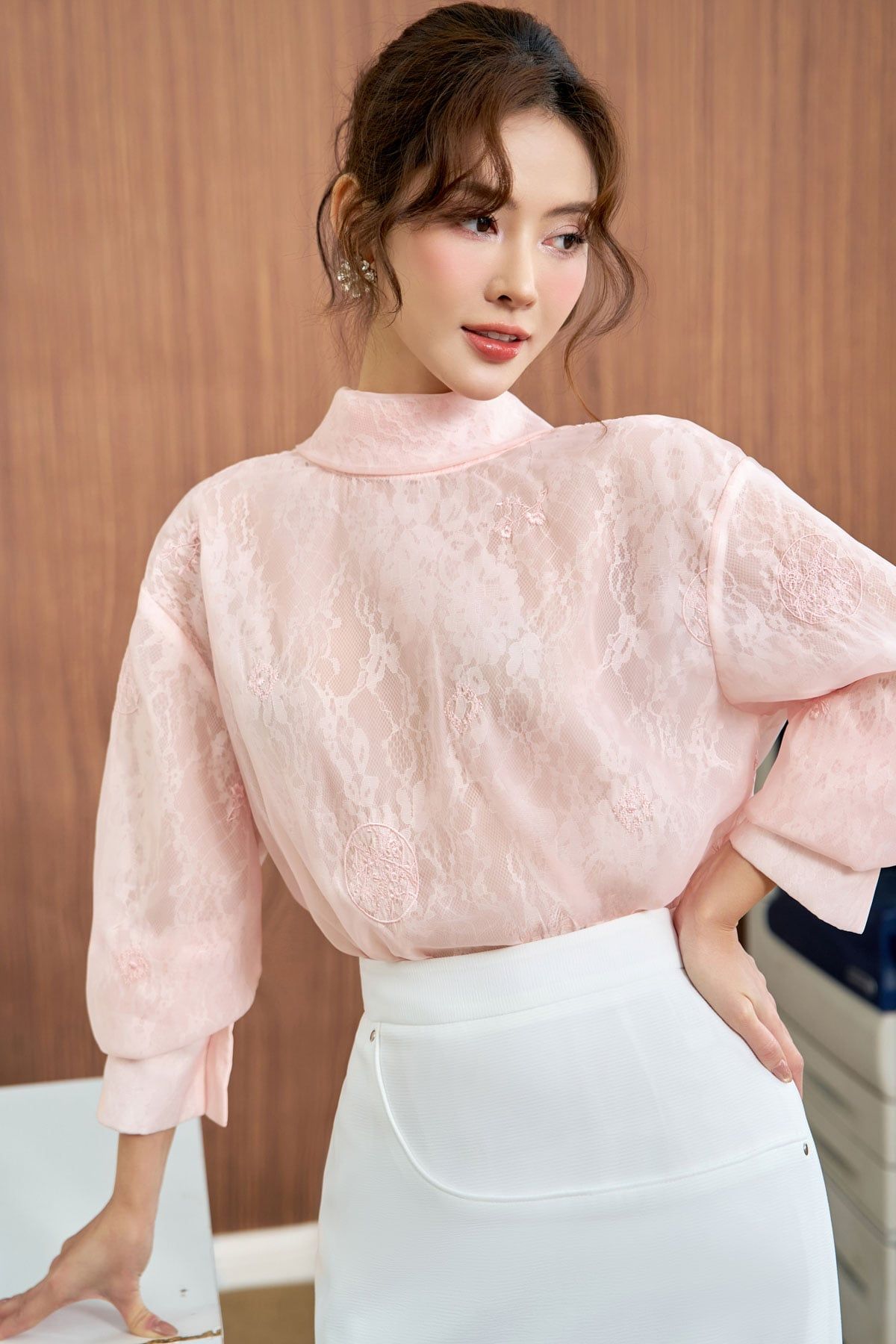 BJD73575 - tylekeo88ax dài vải phi cát dáng suông cạp cao xẻ tà sau - tỷ lệ kèo 8899