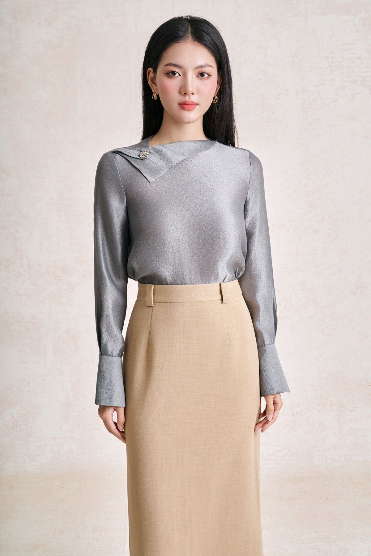 BJD33783 - tylekeo88ax dài vải thô dáng suông cạp cao thời trang khoá thân sau - tỷ lệ kèo 8899