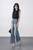 FAT3482 - Áo thun thời trang vải cotton mỏng cổ tròn vai chờm có đệm vai gấu áo phối dây chun rút tạo kiểu - PANTIO