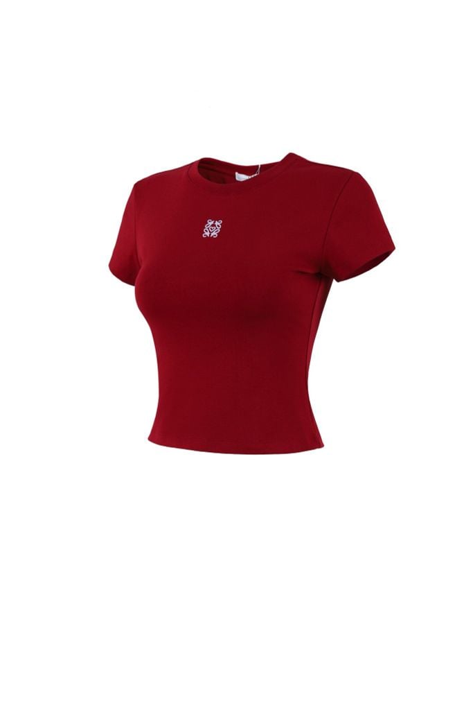 FAT3495 - Áo thun cotton cao cấp dáng ôm cổ tròn ngực áo hoạ tiết thời trang - JAN.