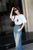 FAT3531 - Áo thun cao cấp vải cotton dáng croptop cổ tròn thân áo in hoạ tiết thời trang - PANTIO