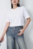 FAT3533 - Áo thun cao cấp vải cotton dáng croptop cổ tròn thân áo phối đường viền thời trang - PANTIO