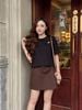 FAT3607 - Áo thun vải cotton dáng suông cổ tròn tay cộc ngực áo in hoạ tiết thời trang - JAN.