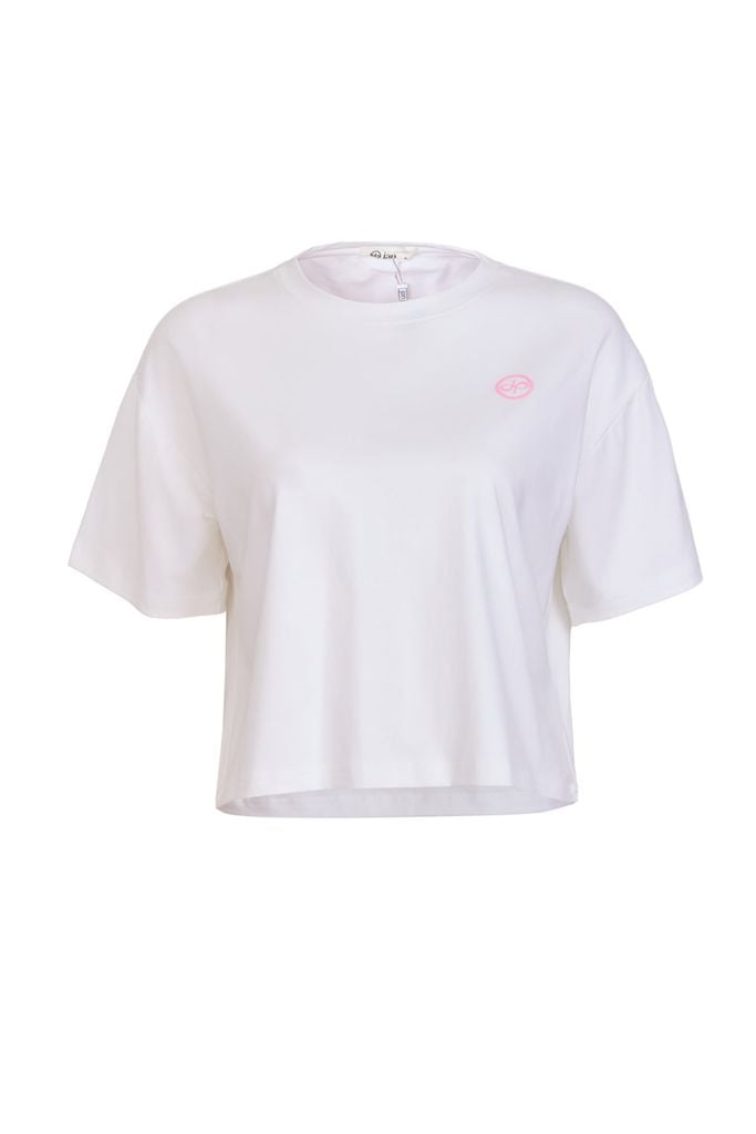 FAT3607 - Áo thun vải cotton dáng suông cổ tròn tay cộc ngực áo in hoạ tiết thời trang - JAN.