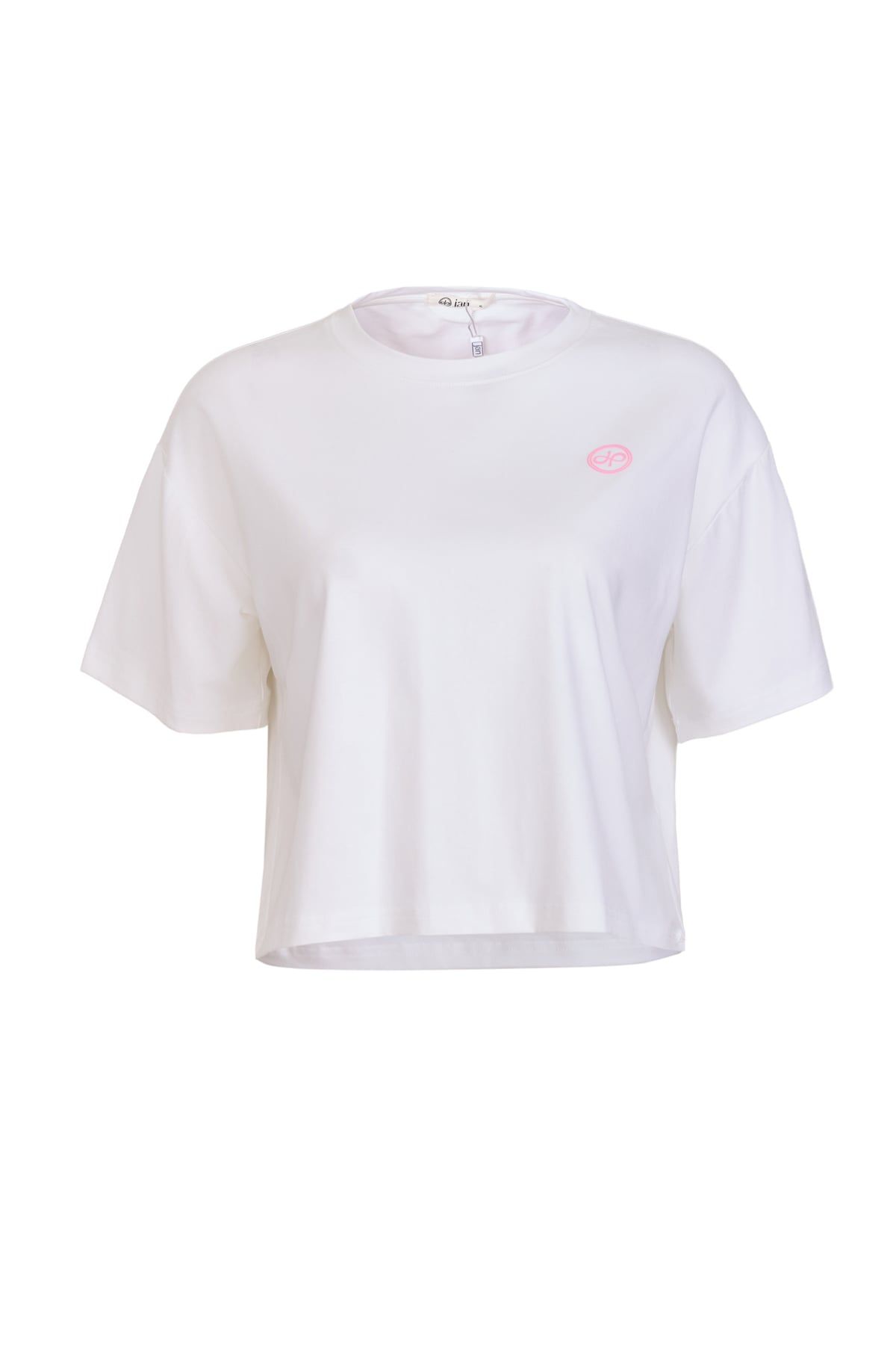 FAT3607 - Áo thun vải cotton dáng suông cổ tròn tay cộc ngực áo in hoạ tiết thời trang - JAN.